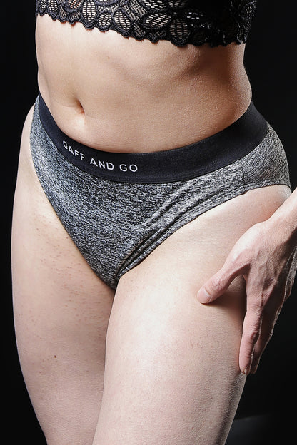 Band Tucking Brief – Grey